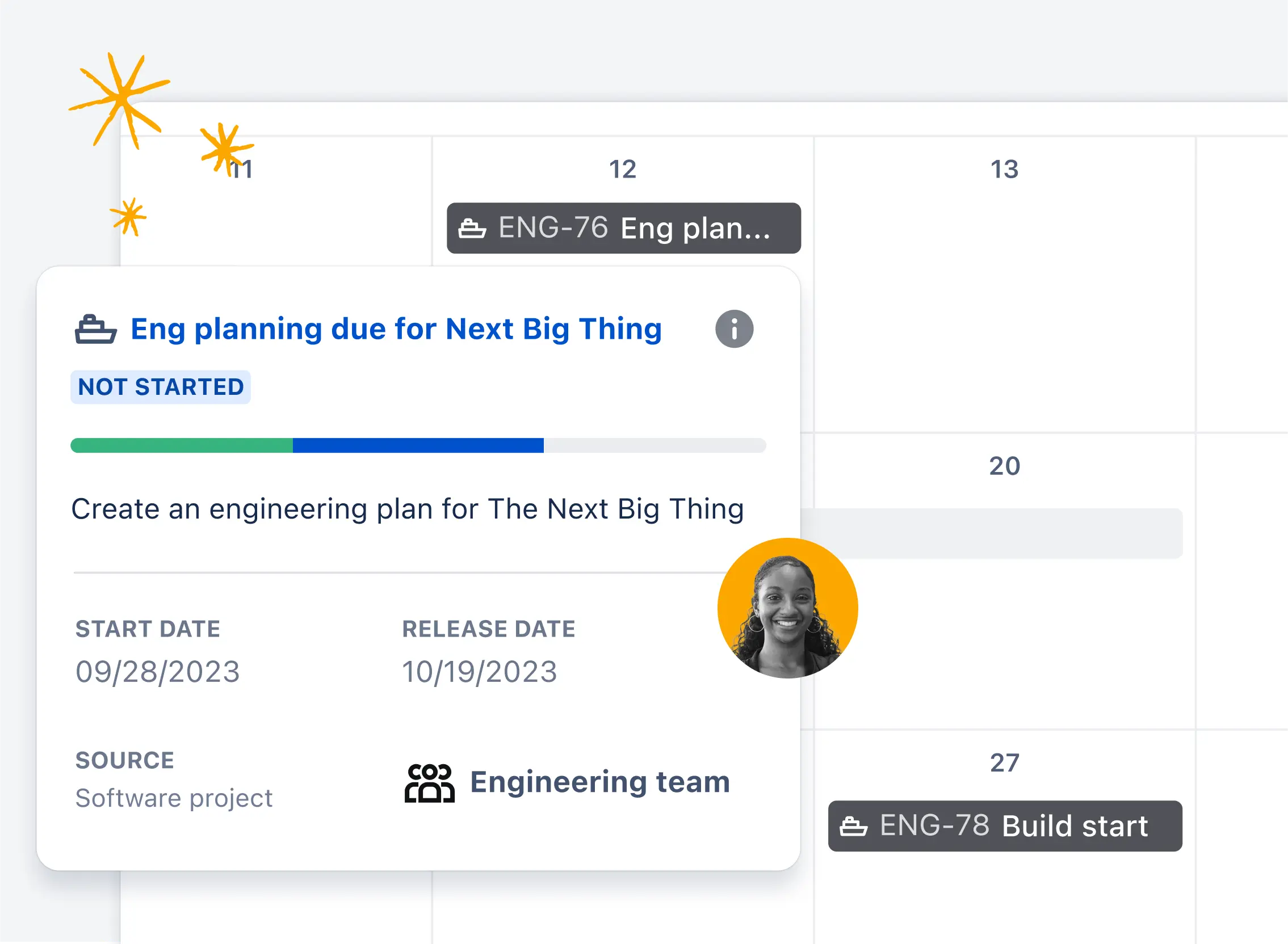 image of Jira board showing todo and in-progress columns