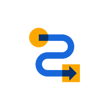 Process flow arrow illo.