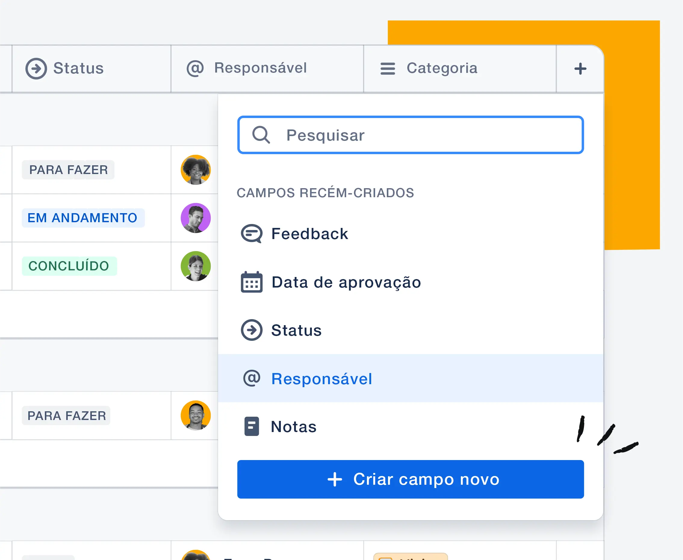 imagem do quadro do Jira que mostra colunas de tarefas pendentes e em andamento