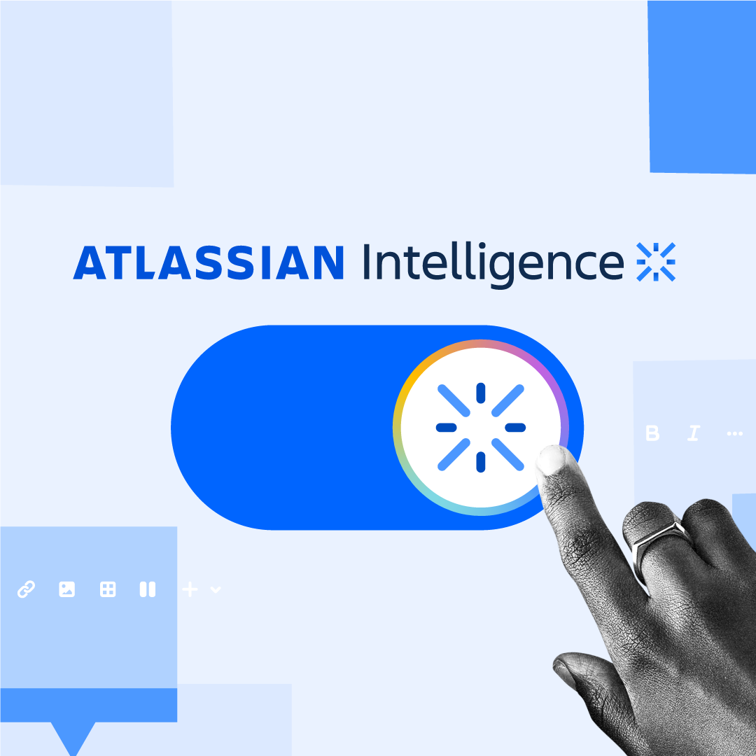 Atlassian Intelligence — ilustracja typu spot
