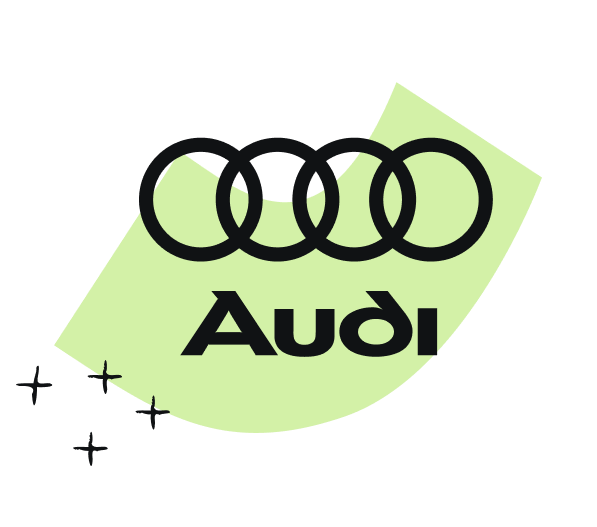 Audi のロゴ