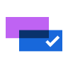 Overlapping boxes icon