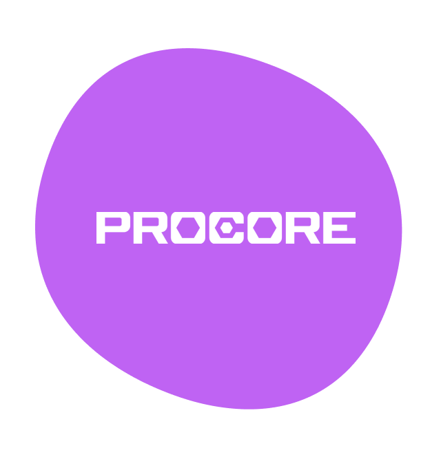 Procore logo.