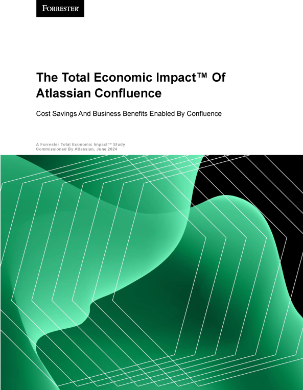 Cover image for Forrester Total Economic Impact of Atlassian Confluence