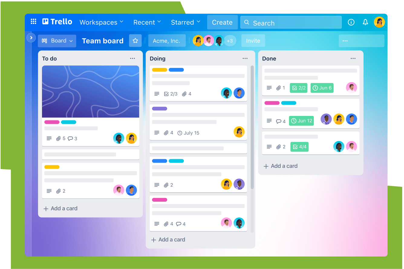 Trello screenshot